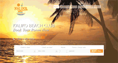 Desktop Screenshot of kalikobeachclub.com