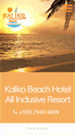 Mobile Screenshot of kalikobeachclub.com